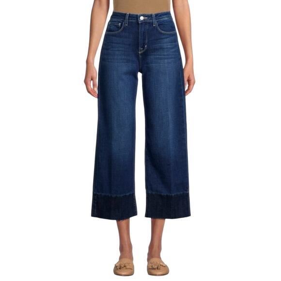 L'AGENCE Whitney Wide Leg Cropped Jeans - Picture 1 of 10